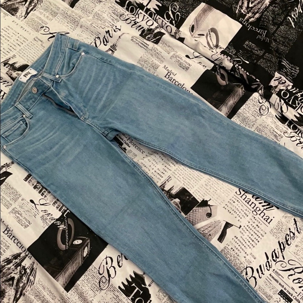 Paige Light Wash Skinny Jeans